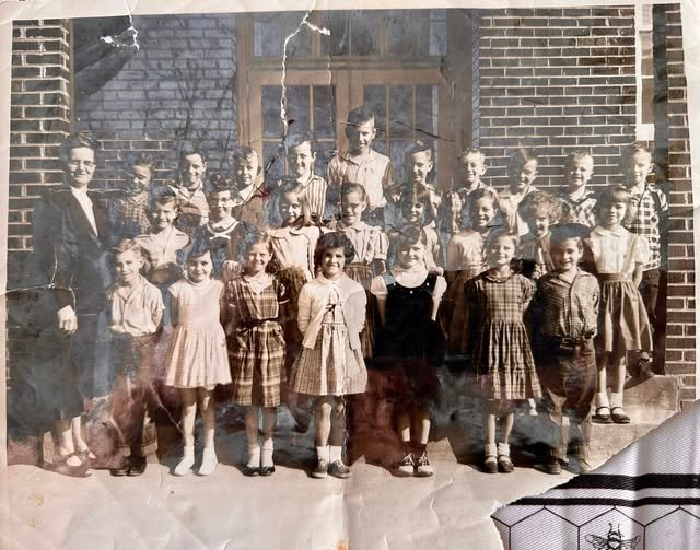 Historic Alnwick school group photograph, 1958